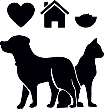 ARTEMISS Kočka a pes - plastová šablona 436 Rozměr: C 14,5x14,5cm