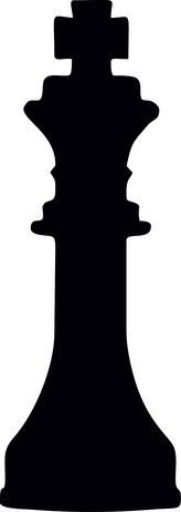 ARTEMISS Šachy král - plastová šablona 390 Rozměr: B 14,5x14,5cm