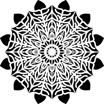 ARTEMISS Mandala - plastová šablona 473 Rozměr: G 29x29cm