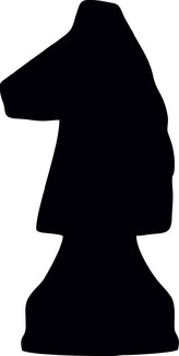 ARTEMISS Šachy kůň - plastová šablona 388 Rozměr: B 14,5x14,5cm