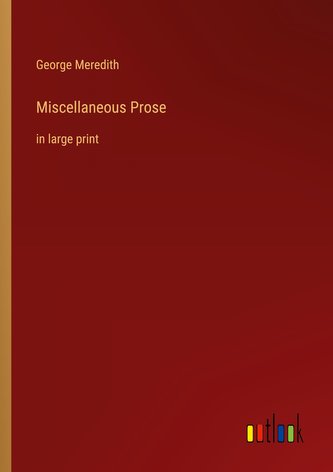 Miscellaneous Prose