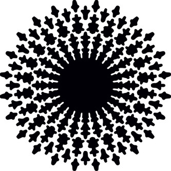 ARTEMISS Mandala - plastová šablona 472 Rozměr: G 29x29cm