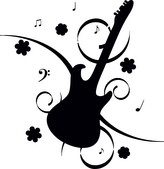 ARTEMISS Kytara - plastová šablona 407 Rozměr: E 29x29cm