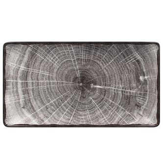 RAK Woodart talíř obdélný 33,5 × 18,1 cm – šedá | RAK-WDEDRG33BG