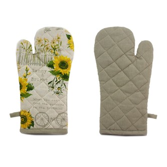 HOME ELEMENTS Kuchyňská chňapka s magnetem 18*32 cm, Slunečnice