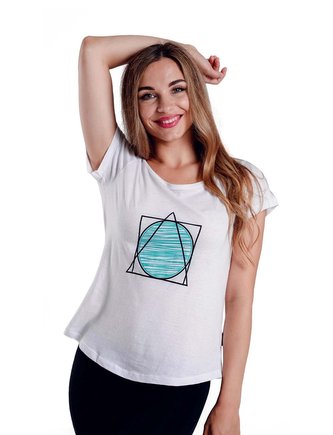 Triko White Divergence - S