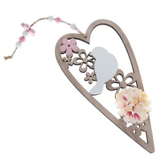 Dřevěná závěsná jarní dekorace, 12/192