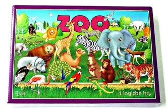 Zoo 4 logické hry spoločenská hra v krabici 29x20x4cm