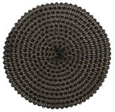 Prostírání kulaté VIENNA černá/zlatá O 38 cm Mybesthome
