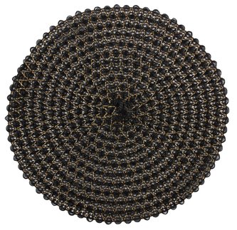 Prostírání kulaté VIENNA černá/zlatá O 38 cm Mybesthome