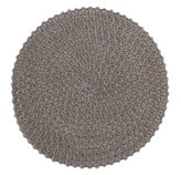 Prostírání kulaté VIENNA šedá/zlatá O 38 cm Mybesthome