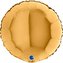 Nafukovací balónek kulatý 46cm zlatý - Grabo