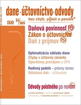 DUO 3-4/2023  – Dane, účtovníctvo, odvody bez chýb, pokút a penále