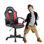 Dětská herní židle Red Fighter C5, černo-červená