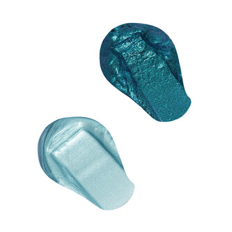 Revolution Oboustranné tekuté oční stíny (Double Up Liquid Shadow) 4,4 ml Odstín Tranquillity Blue woman