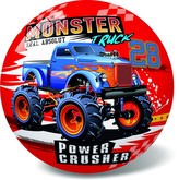 Míč Super cars monster truck nafouknutý 23cm v síťce