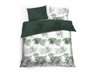 LOŽNÍ SOUPRAVA SATÉNOVÁ GIUNGLA DOLCE VITA 160X200 CM 2X 70X80 CM