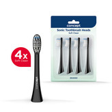 Concept Náhradní hlavice k zubním kartáčkům PERFECT SMILE ZK500x, Soft Clean, 4 ks ZK0053 černé