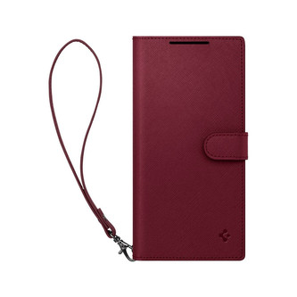 Spigen Wallet S pouzdro Samsung Galaxy S23 Ultra tmavě červené