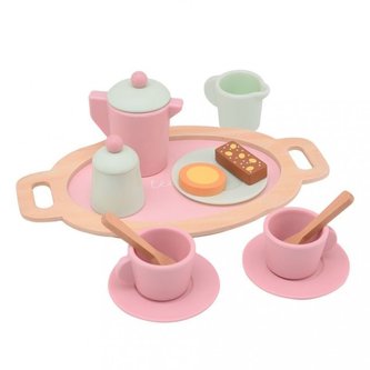 Dřevěný čajový set 36m+