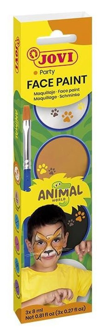 JOVI Obličejové barvy 3x 8ml - Animal