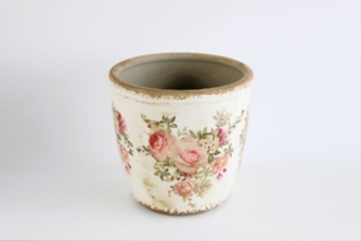 Keramický květináč Roses 15,5x16 cm