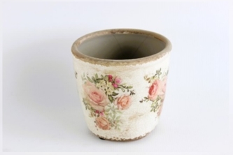 Keramický květináč Roses 12x12,5 cm