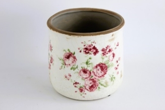 Keramický květináč Roses 16,5x17,5 cm