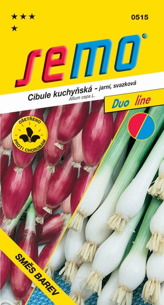 Cibuľa jarná - zmes zväzková (žltá, červená) 2g - séria DUO
