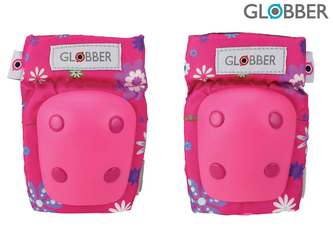 Globber Toddler sada chráničov XXS - flowers pink