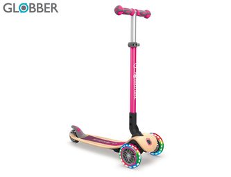 Globber koloběžka Primo foldable Wood Lights n Pink