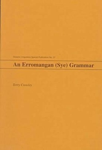 An Erromangan (Sye) Grammar