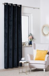 Dekorační závěs VELVET 140x260 cm, černá (cena za 1 kus) MyBestHome