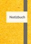Notizbuch A5 blanko - 100 Seiten 90g/m² - Soft Cover Gelb - Papier aus nachhaltiger Forstwirtschaft
