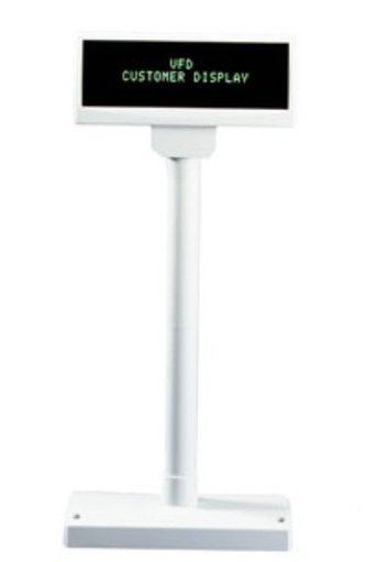 Displej FEC FV-2029M-U VFD, 2x20, 9mm, USB, béžový, bez zdroje