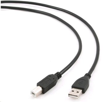 GEMBIRD Kabel USB 2.0 A-B propojovací 3m Professional (černý, zlacené kontakty)