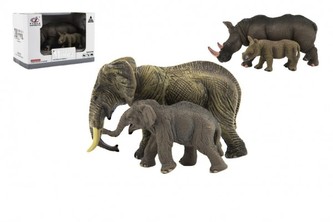 Zvieratká safari ZOO 14cm sada plast 2 ks v krabičke 16x11x9, 5cm / 2 druhy
