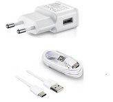 Samsung sieťová nabíjačka EP-TA200EWE + EP-DG970BWE, USB-C, 15W, biela - bulk