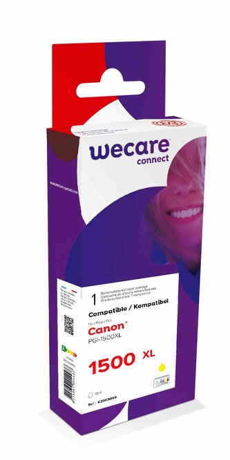WECARE ARMOR cartridge pro CANON,MAXIFY MB2050, 2350,2750 Yellow (PGI1500XLY) 12ml, 1030 str
