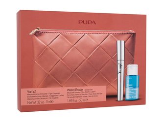 Pupa Vamp! řasenka Vamp! 9 ml + odličovací přípravek Wand Eraser 50 ml + kosmetická taštička
