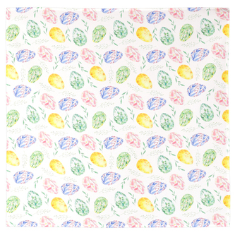 Ubrus s velikonočním motivem, 80x80 cm,100 % polyester.