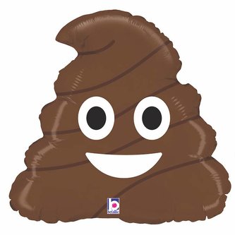 Nafukovací balónik emoji Poo 51 cm - Grabo