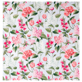 Ubrus s motivem šeříků, modrý podklad, 80x80 cm,100 % polyester.