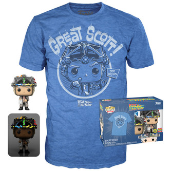 Funko POP! & Tee Box: Back To The Future - Doc w/ Helmet XL