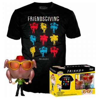 Funko POP! & Tee Box: Friends - Monica w/turkey XL