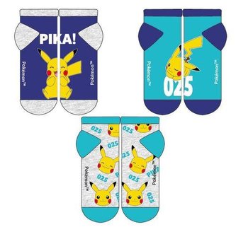 SADA 3 KS PONOŽKY POKÉMON - velikost 35-38