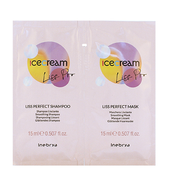 Inebrya Ice Cream Liss-Pro Liss Perfect Shampoo 15 ml + Liss Perfect Mask 15 ml