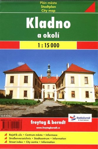 Kladno mapa 1:15 000