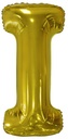 Písmeno I zlatý foliový balónek 86 cm amscan