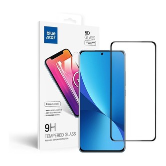 Smarty 5D Blue Star tvrzené sklo Xiaomi Redmi 12/12X černé